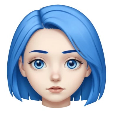 Tik tok mavi doğrukama  sticker