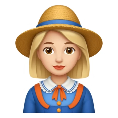 woman with dutch clothing sticker
