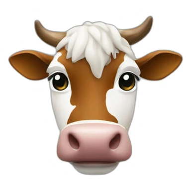 Une vache sur un arbre sticker