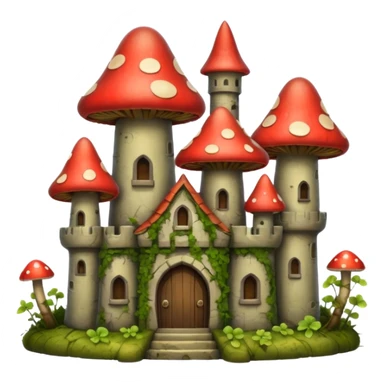 gloomy mushroom castle sticker