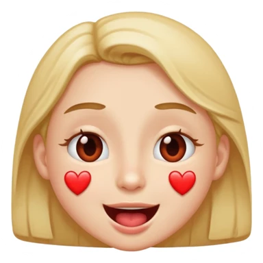 someone who is very happy with heart eyes and saliva drooling from his mouth sticker