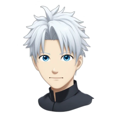 Satoru gojo jujutsu kaisen blue eyes white hair young sticker