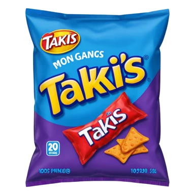 takis blue chips bag
 sticker