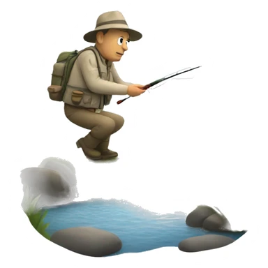 Fly fishing A RIVER RUNS THROUGH IT  sticker