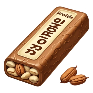 protein bar with nuts sticker