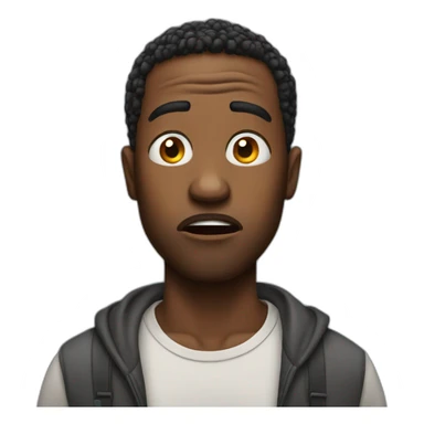 Black man shocked sticker