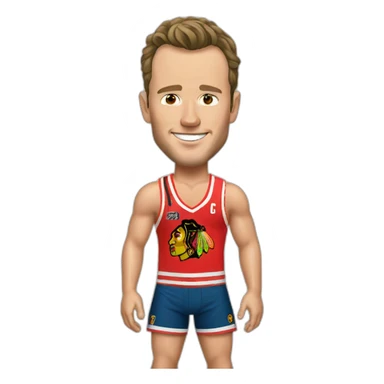 Jonathan Toews as a beach bum  sticker