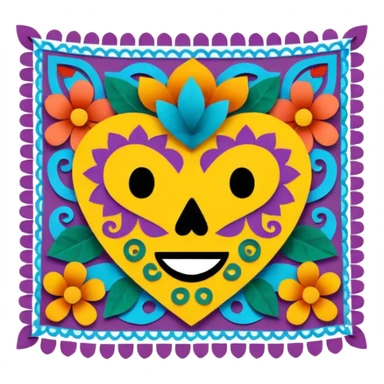 Papel picado sticker