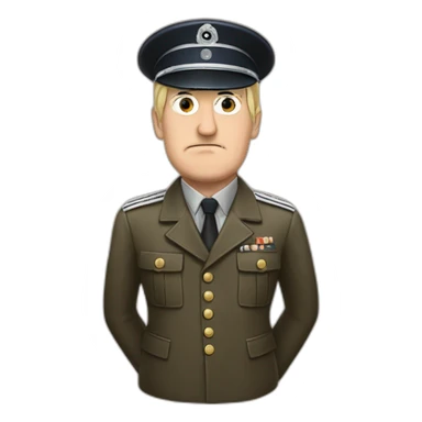 hitler et marine-le-pen se tenant la main sticker