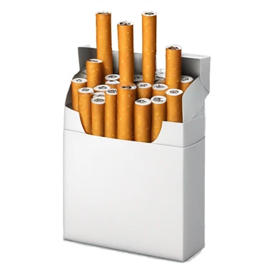 photorealistic pack of cigarettes sticker