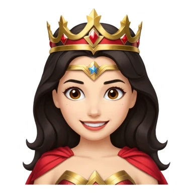 Haz un emote de una mujer maravilla sticker
