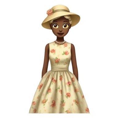 Vintage dress sticker