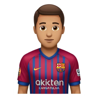 A Fc Barcelona player bribing a match official sticker