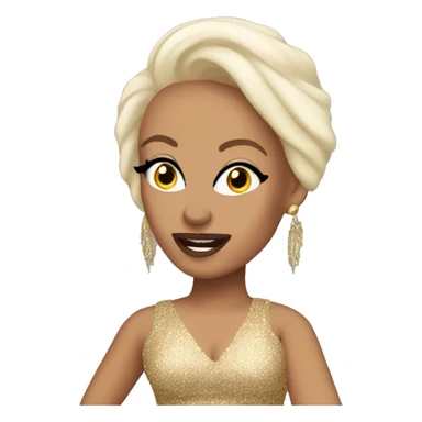 bald drag queen sassy dancing sticker