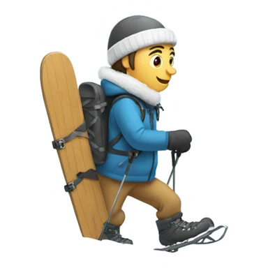 Snowshoeing sticker