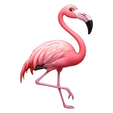 flamingo hoola hooping sticker
