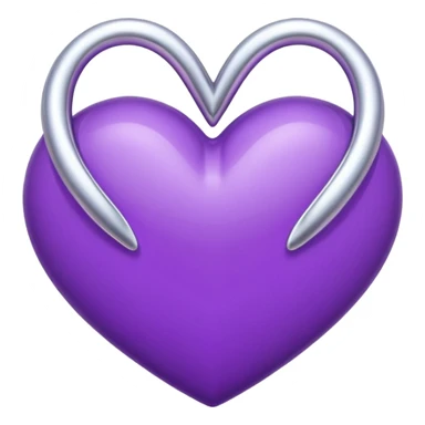 Purple Heart add infinit loop symbol sticker