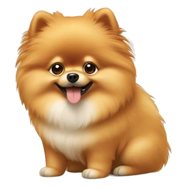 Pomeranian spitz petting sticker