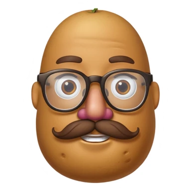 hipster potato head sticker