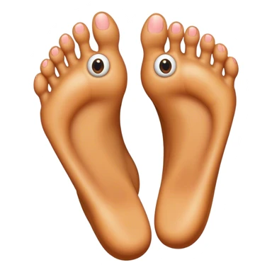 Freaky foot with eyes smiling sticker