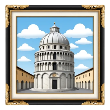 battistero di pisa sticker