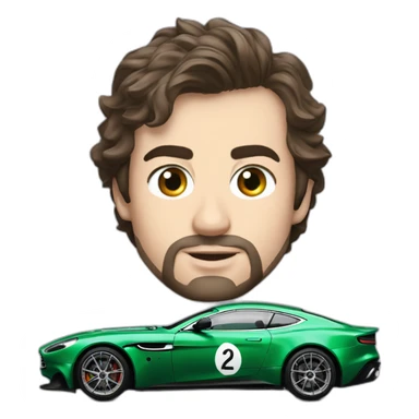 fernando alonso f1 green aston martin sticker