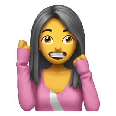 chica haciendo el DAB sticker