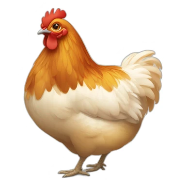 Poulet de fête sticker