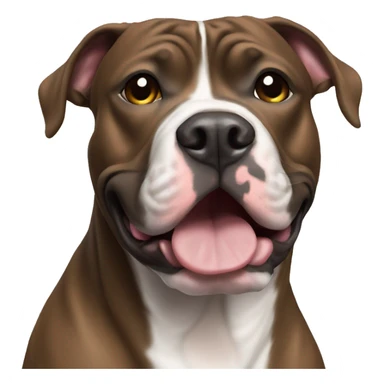 Solid Brindle pit bull  sticker