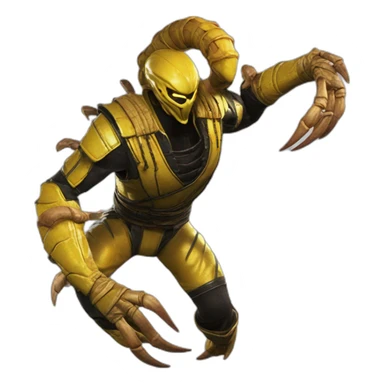 Scorpion mortal kombat 11 sticker