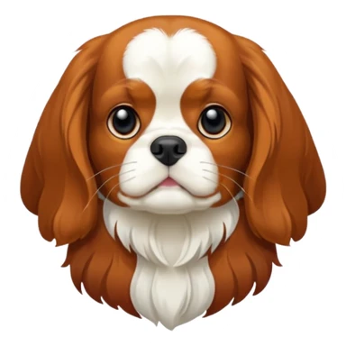 bana şaşkın suratlı yavru king charles köpek yüzü yarat sticker