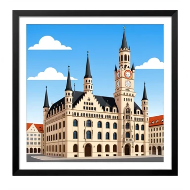 Munich Town Hall sticker