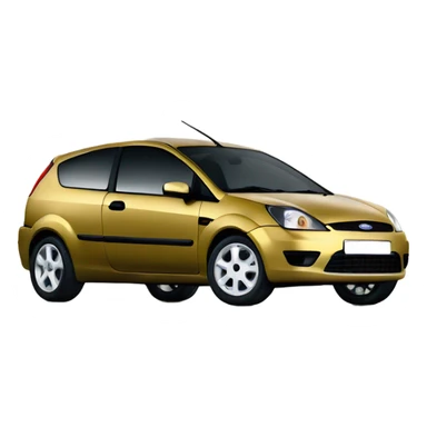 Ford fiesta from 2004, gold color sticker