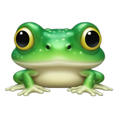 Grenouille a côté d'un champignon sticker