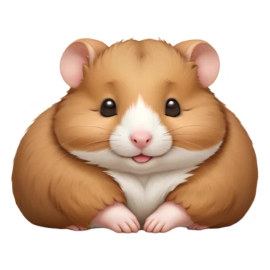 Meme-Worthy Cute Sleeping Brown Hamster Portrait Emoji, Head resting peacefully with a contented smile, showcasing a delightfully compact build and a luxuriously soft rich brown fur, eyes shut in a serene nap, Simplified yet hilariously adorable features, highly detailed, glowing with a soft, drowsy light, high shine, relaxed and utterly lovable, stylized with an air of playful laziness, bright and heartwarming, soft glowing outline, capturing the essence of a comically sleepy hamster, so meme-worthy it feels like it could instantly become the next viral sensation of adorable slumber! sticker