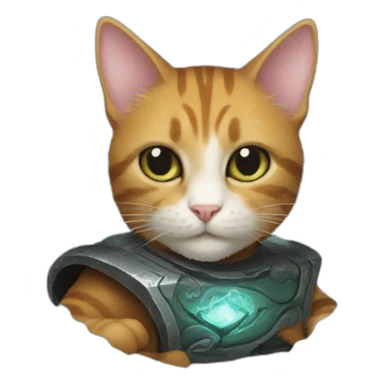 magic the gathering card with a cat sticker