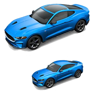 blue ford mustang mach-e sticker