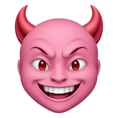 Devil emoji but pink 😈 sticker
