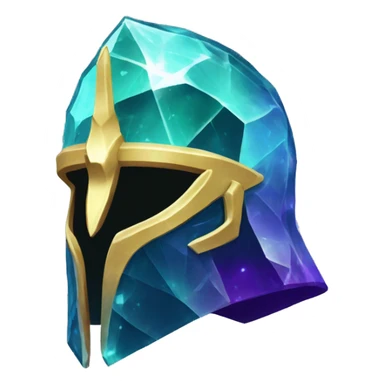 crystal geode paladin helmet sticker