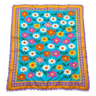 The spread blanket is spread wide open sticker