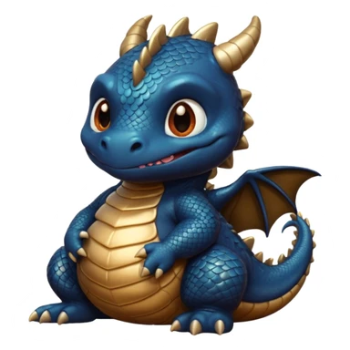 fat choncc baby black dragon sticker