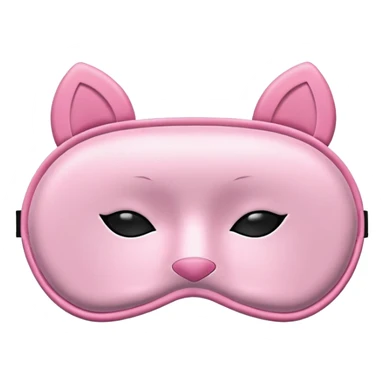 pink sleep mask with zzz sticker