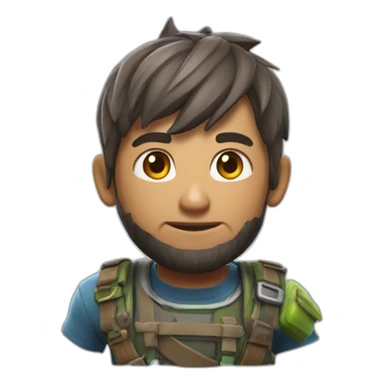 Michou qui joue a fortnite sticker