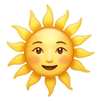 Cinematic Realistic Sunshine Emoji, Warm and golden, with soft rays of light streaming down from a bright, glowing sun. The golden hue bathes the world in warmth, uplifting the spirit and bringing a sense of joy and radiance. Soft glowing outline, capturing the essence of happiness, warmth, and light in a beautiful sunny day! sticker