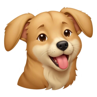 Cinematic Cute Yawning Domestic Dog Portrait Emoji, Head tilted slightly with a dramatic, wide-open yawn, showcasing a plush, inviting coat with gently drooping ears and half-closed, drowsy eyes, Simplified yet irresistibly adorable features, highly detailed, glowing with a soft, cozy glow, high shine, relaxed yet expressive, stylized with a dash of playful whimsy, soft glowing outline, capturing the essence of a sleepy yet affectionate dog that seems ready to stretch out for a nap! sticker