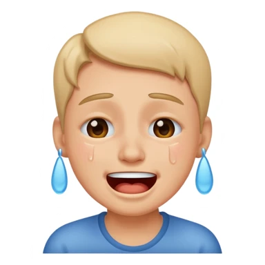 cry and laugh at the same time sticker