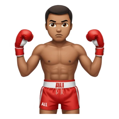 Mohammed Ali boxer , with the trunks shaeem on it sticker