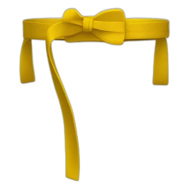 Karateka Yellow belt sticker