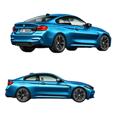 2020 BMW M430i G22 in arctic racing blue colour with the numberplate ‘CRYPTK’ sticker