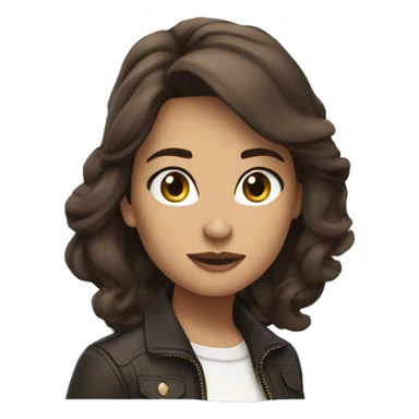 Wynona Ryder brown hair sticker